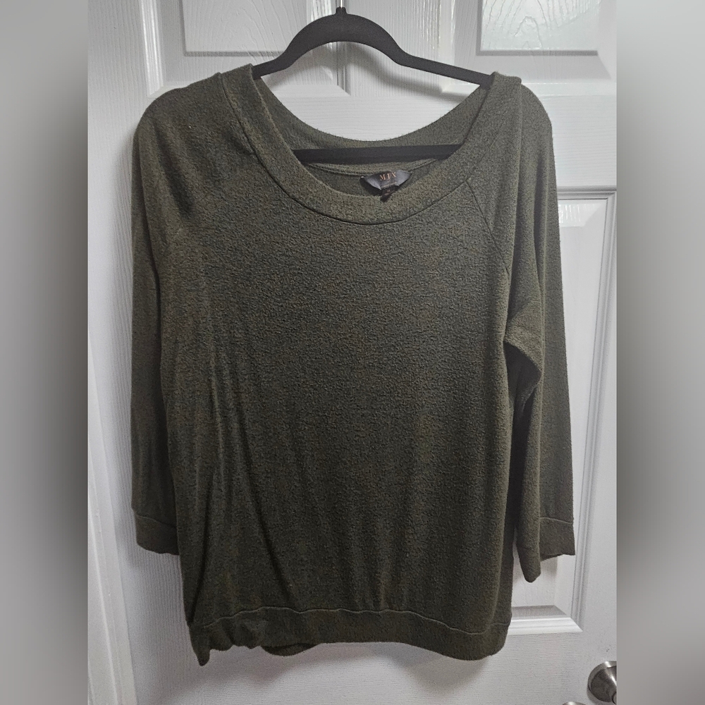 Women's MIX by 41 Hawthorne Pullover Sweater, XL Green, Very Good